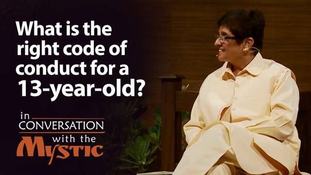 What is the right code of conduct for a 13-year-old?