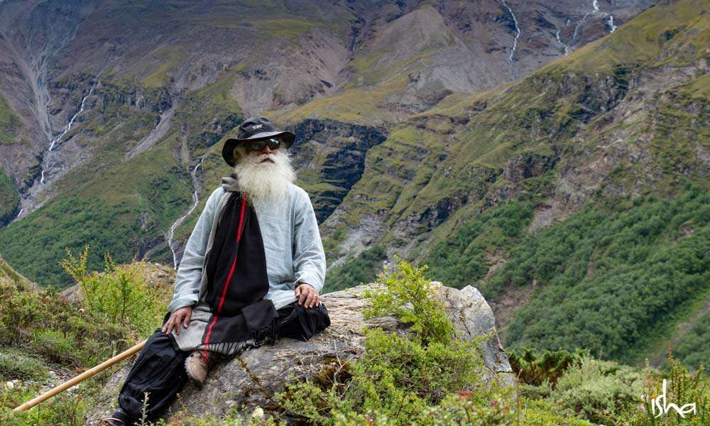 Sadhguru at the foot of the Mighty Mt. Annapurna, Himalayas, Nepal | Mountain Lust 