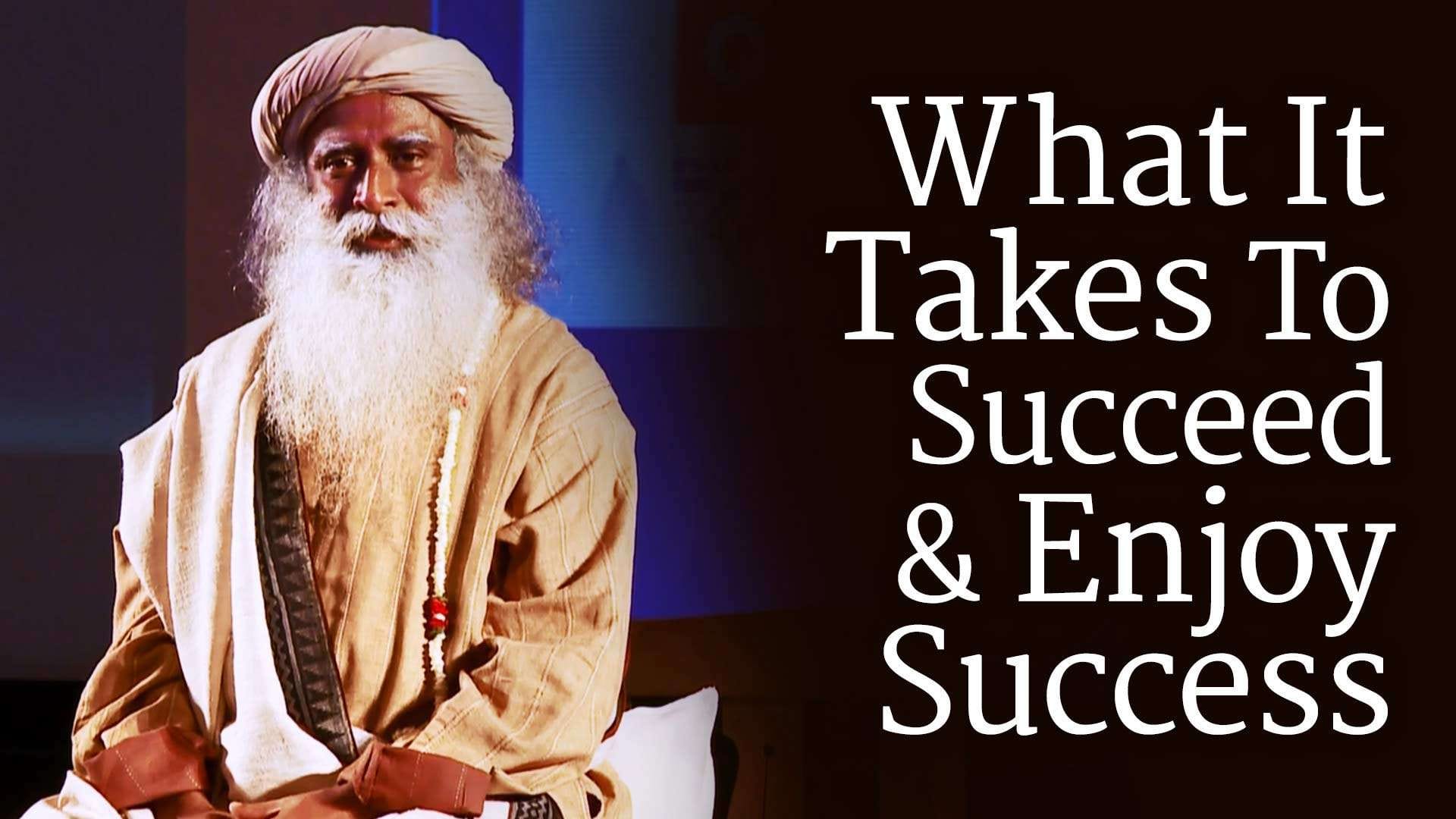 What It Takes To Succeed and Enjoy Success