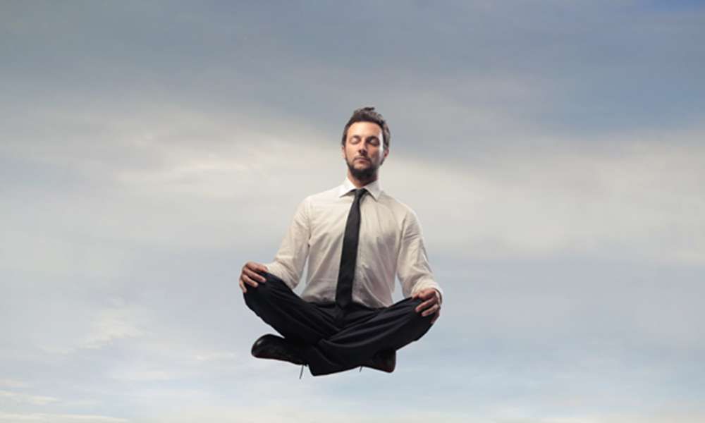 Meditate Office Guy Float