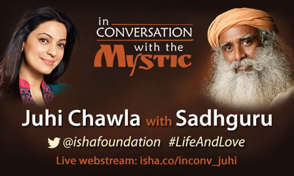 Juhi Chawla In Conversation with Sadhguru - Live Blog