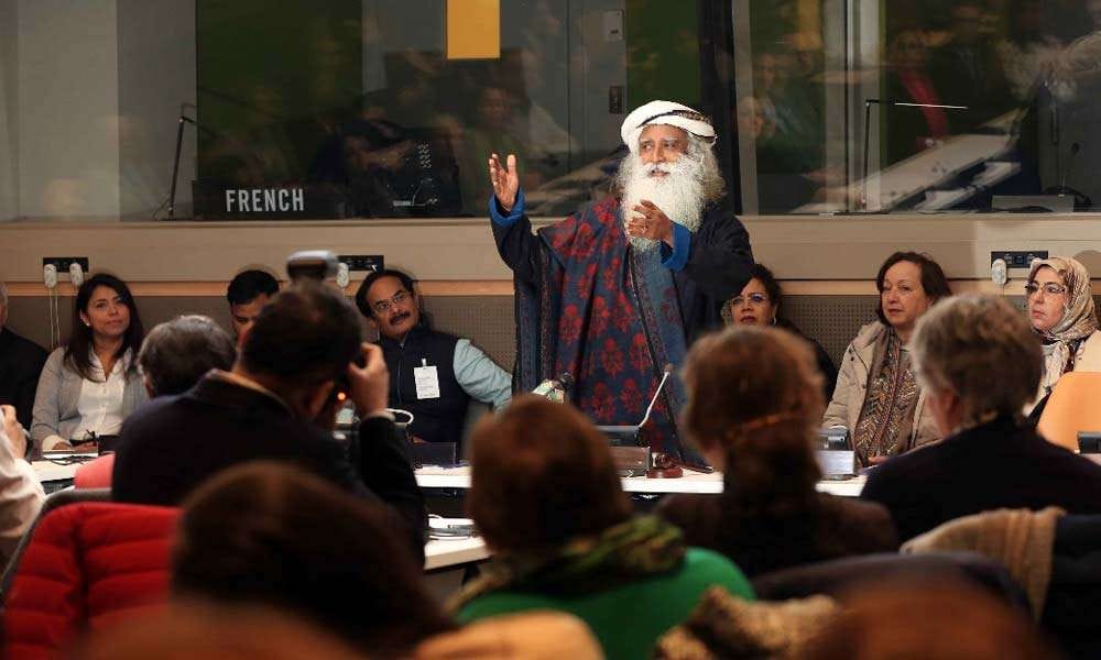 Sadhguru at UN – Women, Water and Sanitation