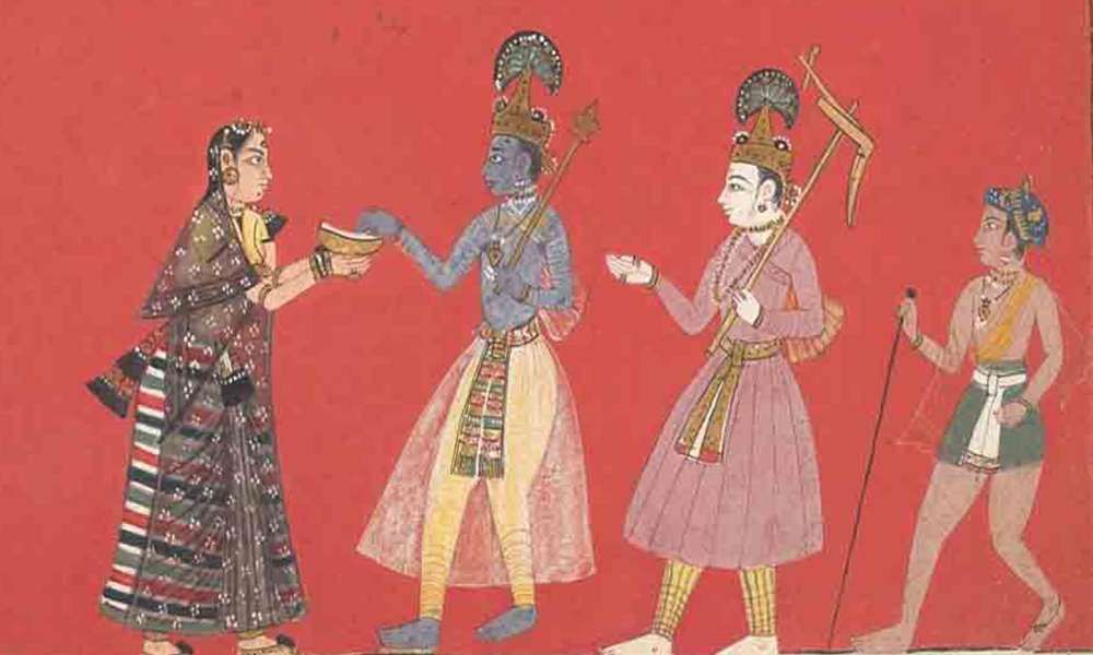 Krishna Meets Trivakra in Mathura