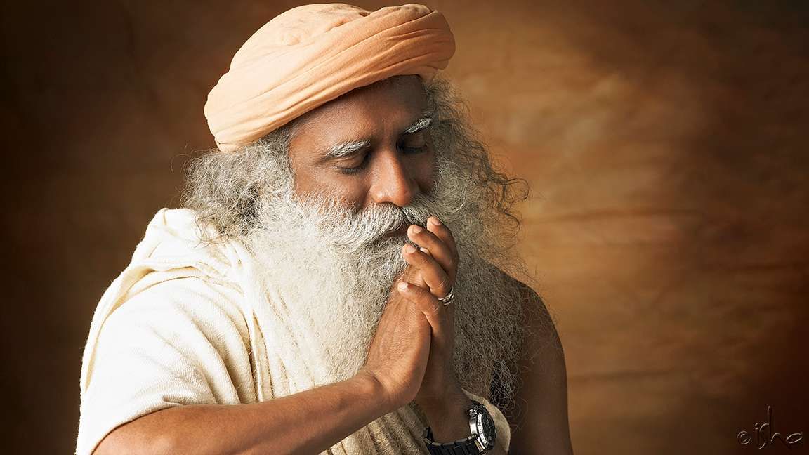 Picture of Sadhguru hands joined