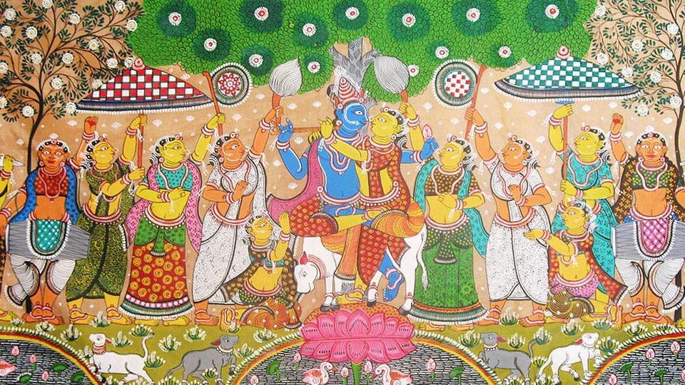 Sadhguru Wisdom Article | Painting from Orissa of Raas Leela - The Dance of Passion