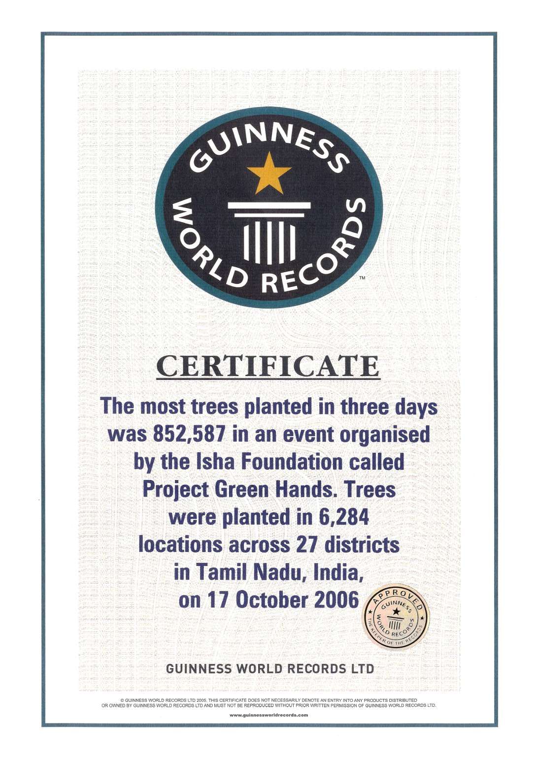 Guinness Certificate