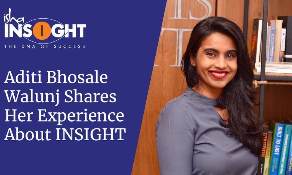 Isha Blog Video | Aditi Bhosale Walunj Shares Her Experience About INSIGHT