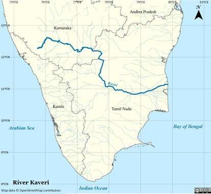 river-cauvery-map
