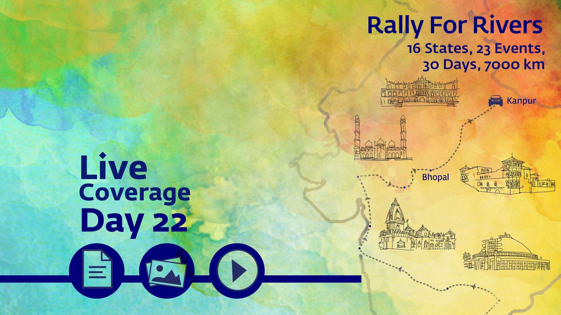 Live Coverage Day 22 – Rally For Rivers, Bhopal to Kanpur