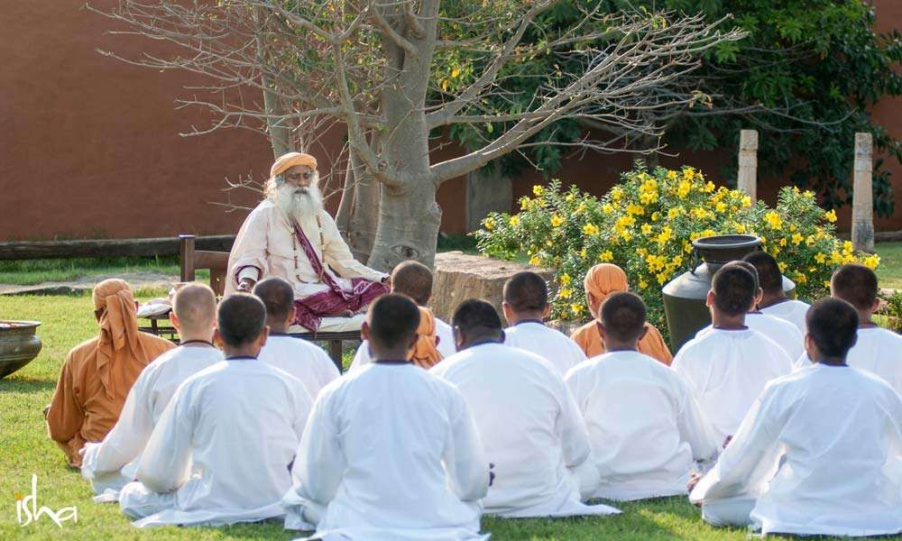 Sadhguru with Isha Brahmacharis | Why Are Traditions Important?