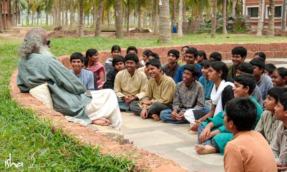 Sadhguru with Isha Home School Students | Youth and Yoga