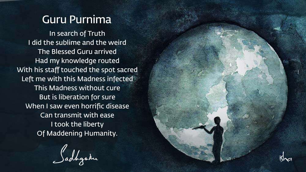 Sadhguru's Poem "Guru Purnima"