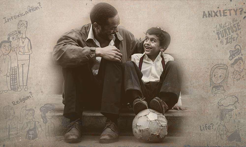 Father and Son with football | How Should Our Parents Influence Our Lives? 