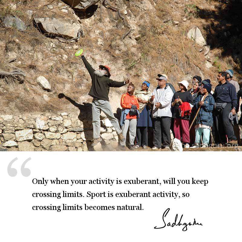 Sadhguru's quote on sport | How Sports Can Build the Nation