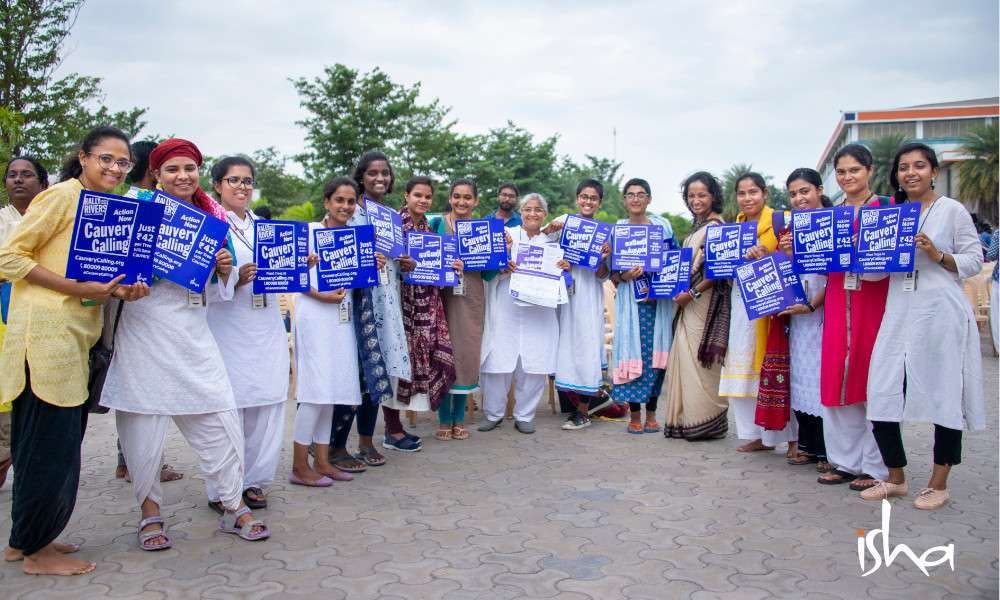 isha blog article | Life in Sadhanapada: Volunteering for Cauvery Calling, a Global Cause 