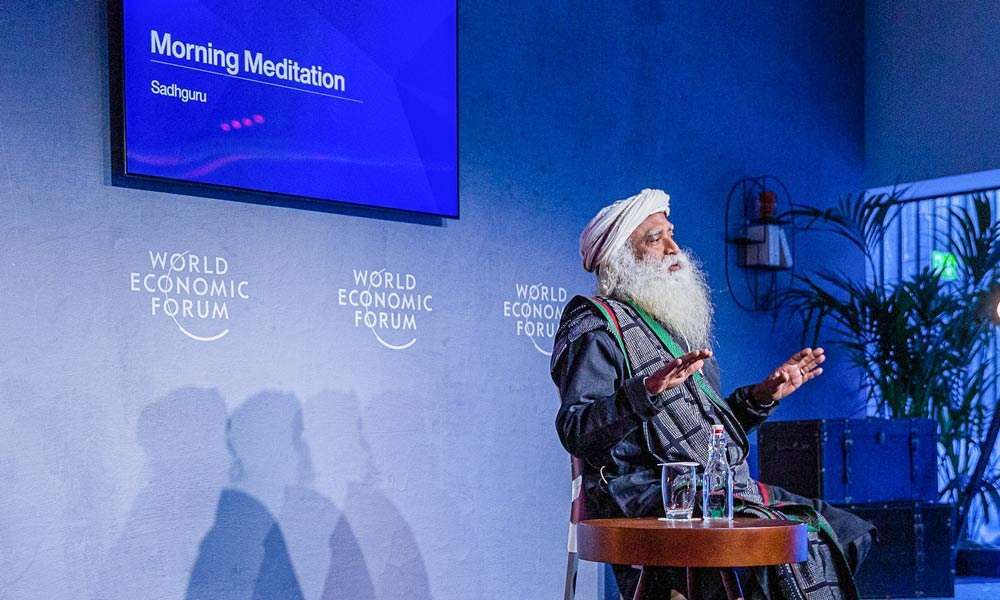 Davos 2020 - Sadhguru at World Economic Forum - Bringing Meditation and Consciousness