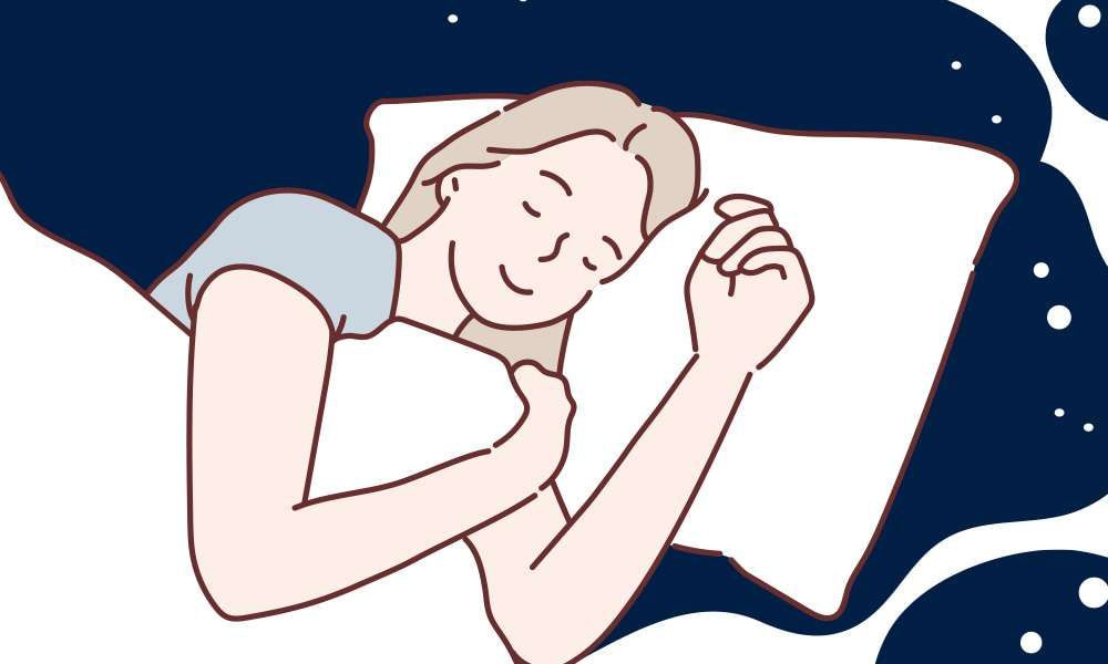 Image of a character sleeping well