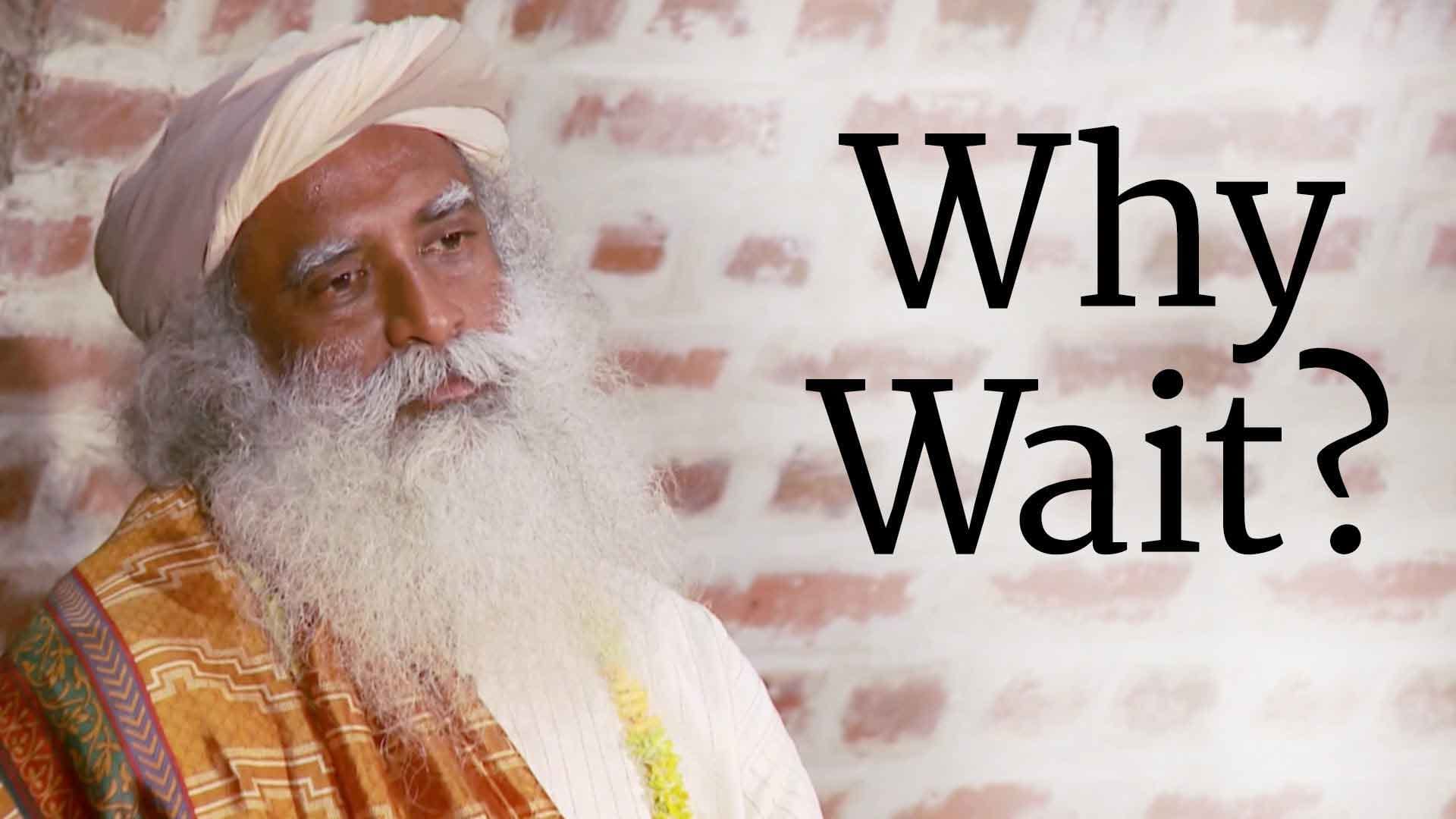Why Wait?