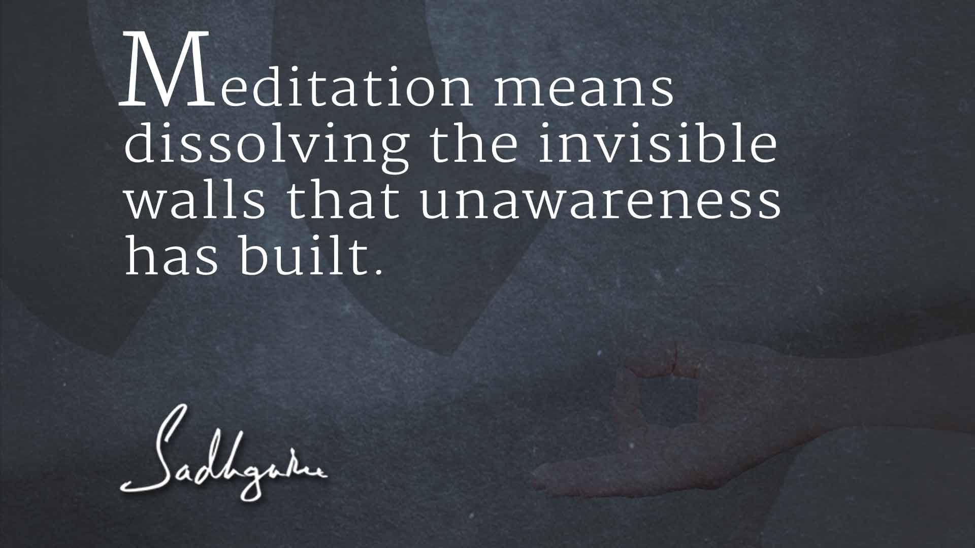 Sadhguru Meditation Quotes