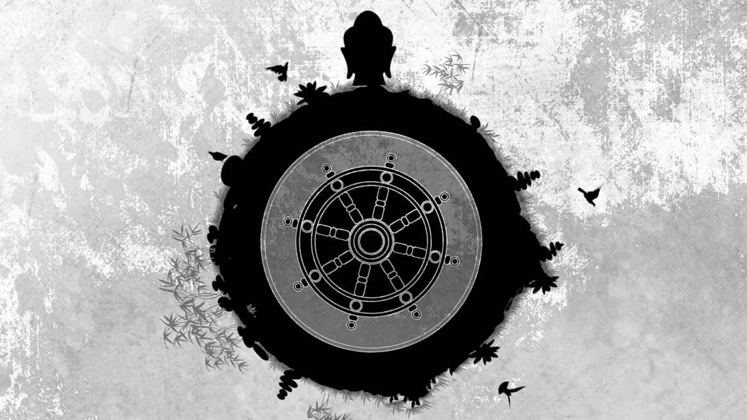 Gautama Buddha and the Wheel of Dharma