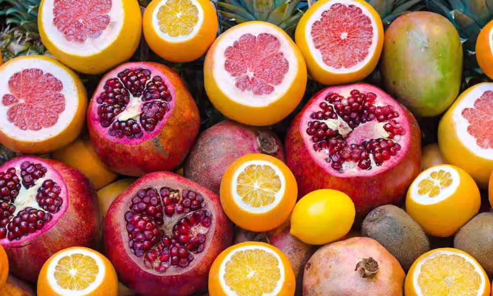 Orange and Pomegranate, Fruits Benefits in Tamil, பழங்களின் பயன்கள், பழங்கள், Fruits in Tamil