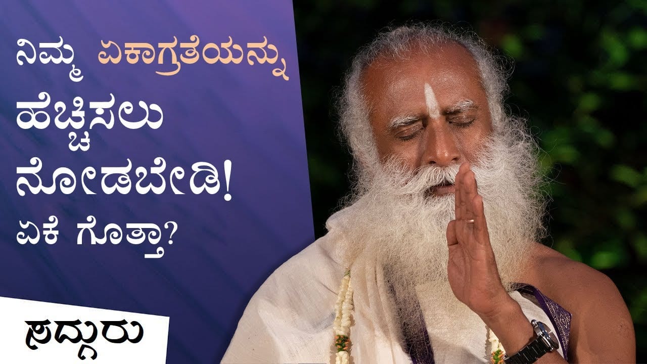 ನಿಮ್ಮ ಏಕಾಗ್ರತೆಯನ್ನು ಹೆಚ್ಚಿಸಲು ನೋಡಬೇಡಿ! ಏಕೆ ಗೊತ್ತಾ?