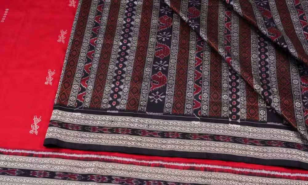 BANDHANI COTTON SAREE – AMOUNEE - Handloom & Handicraft