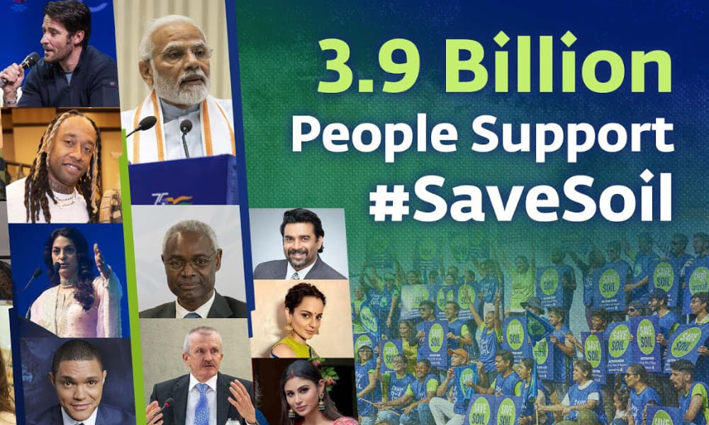 3.9 Billion People Support SaveSoil - The World's Largest People's Movement