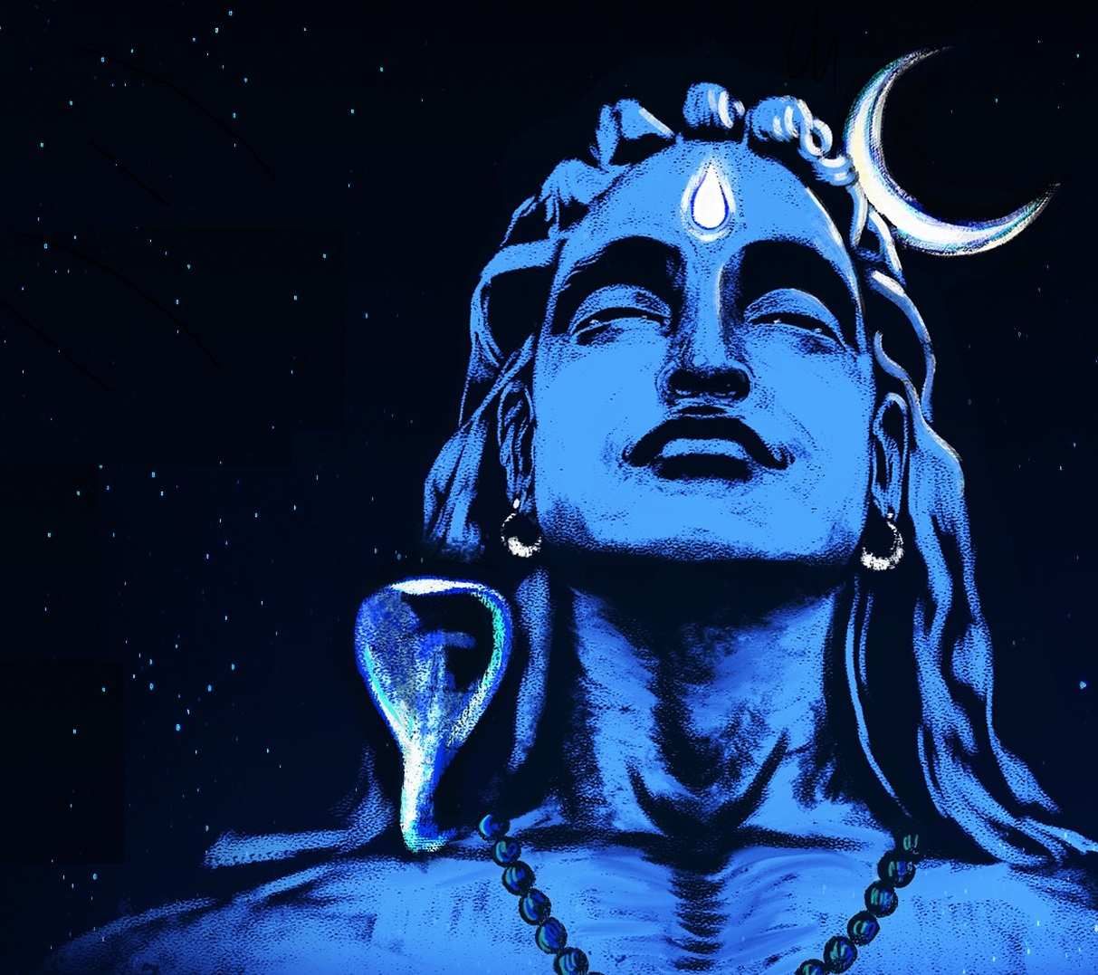 Shiva - The Adiyogi Painting by Seemantaparna Ghosh - Pixels