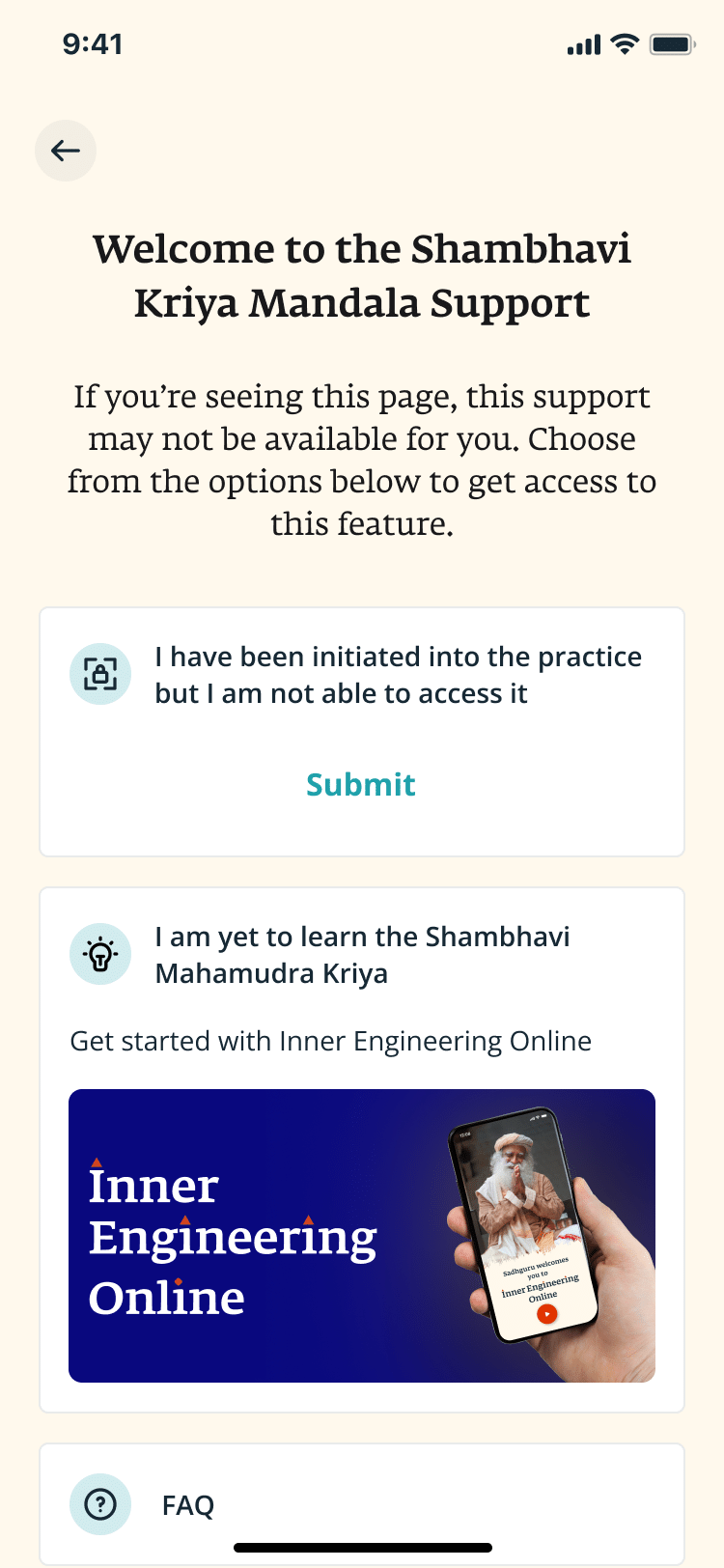 Sadhguru App - Shambavi Mahamudra Mandala Guide