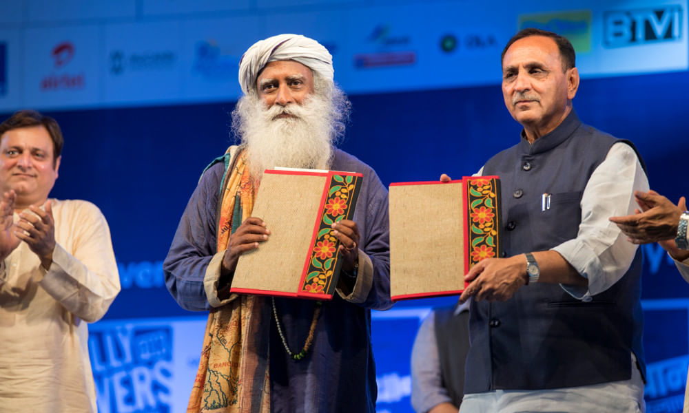 MOU with Gujarat - Rally for Rivers