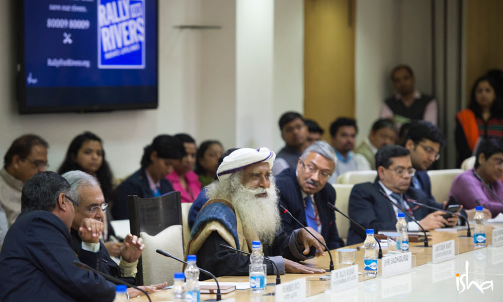 niti aayog - rally for rivers