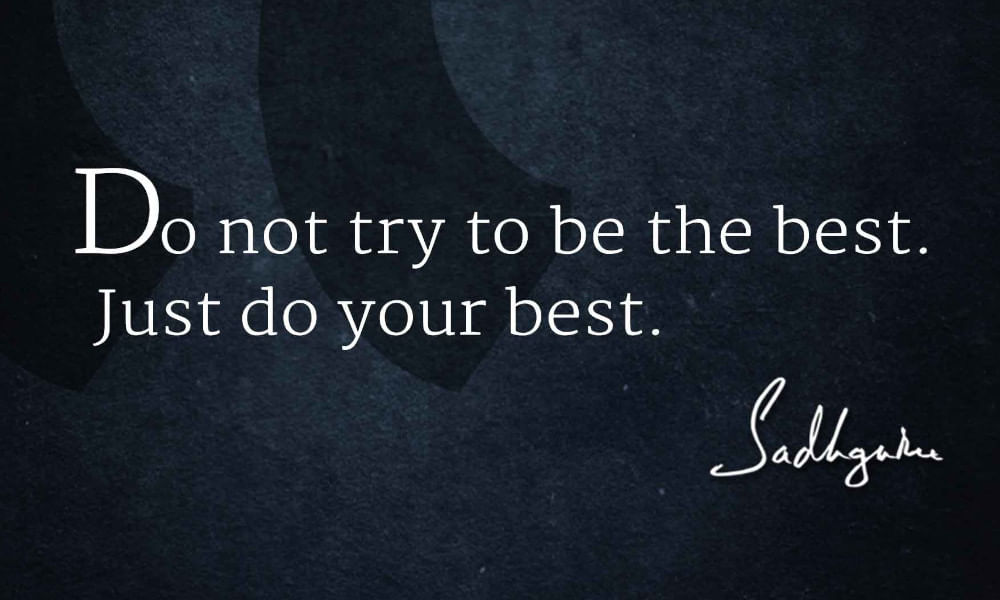 Sadhguru quote for the new year: 