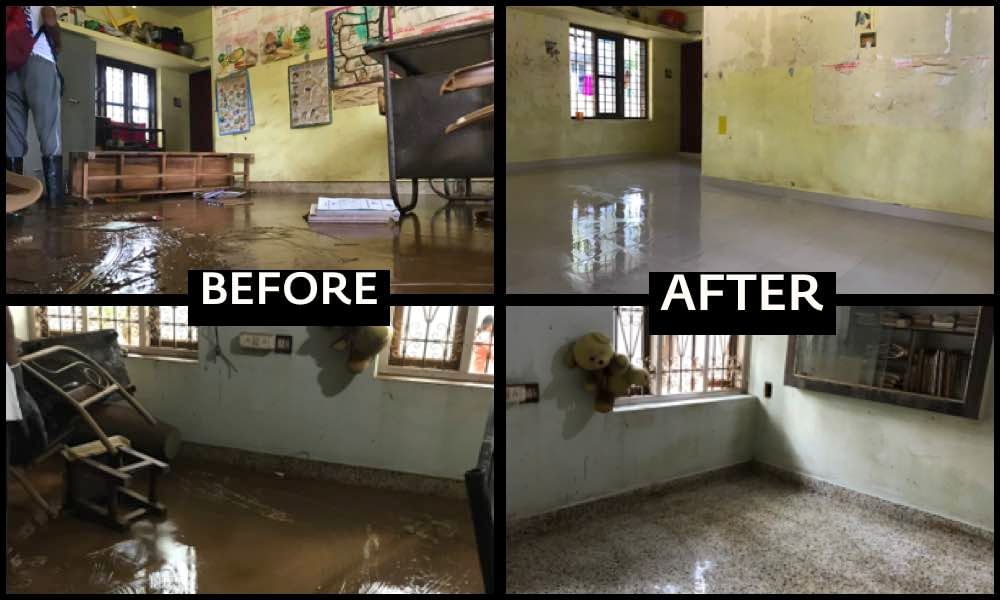 Before-After images of cleaning houses by Nadi Veeras