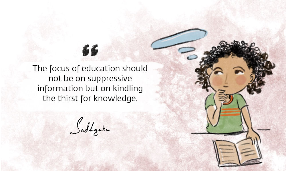 Education quotes artwork, with a child reading and learning.