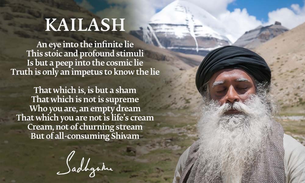 Sadhguru's Poem "Kailash" | The Three Dimensions of Kailash