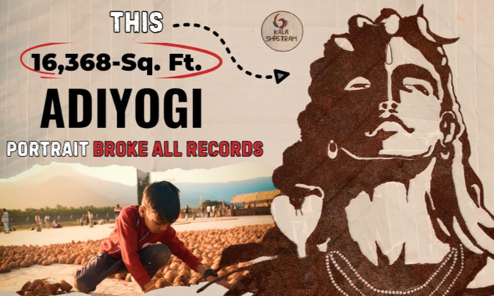 This 16,368-Sq. Ft. Adiyogi Portrait Broke All Records! | Kala Shastram