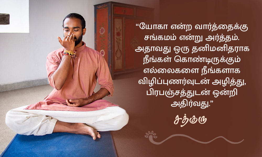 சங்கமம், Yoga means union