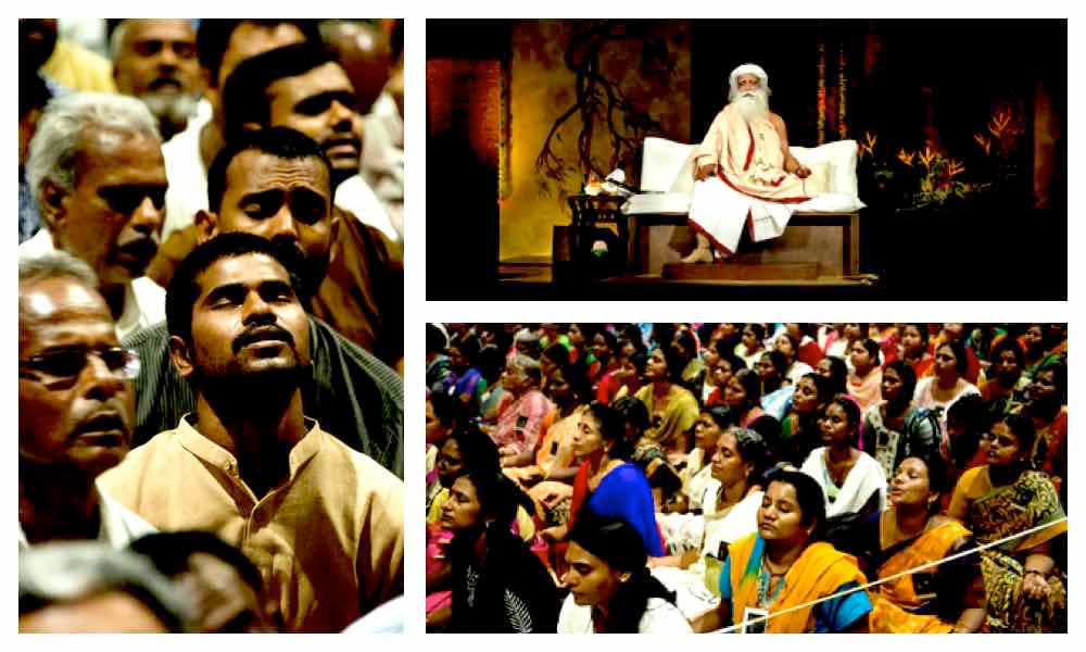 Sadhguru with disciples