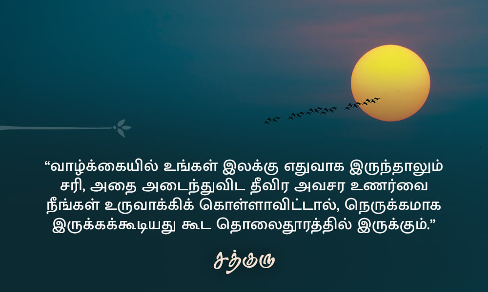 Achieving Goals, இலக்கை அடைய..